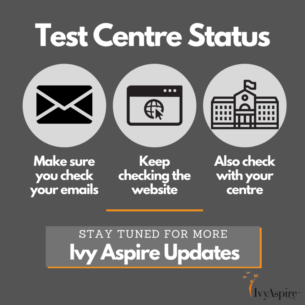 Test Centres Updates
